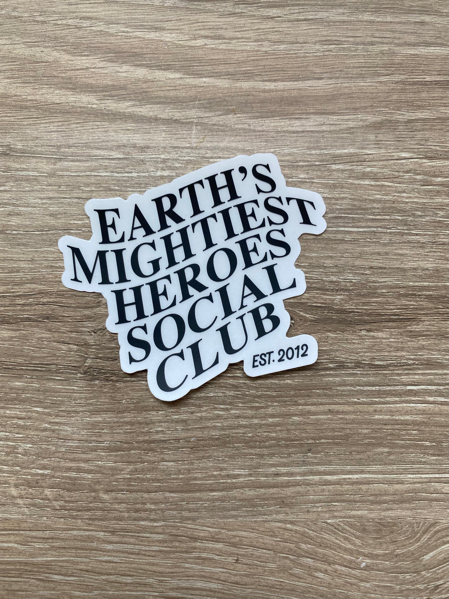 Mightiest Heroes Clear Sticker