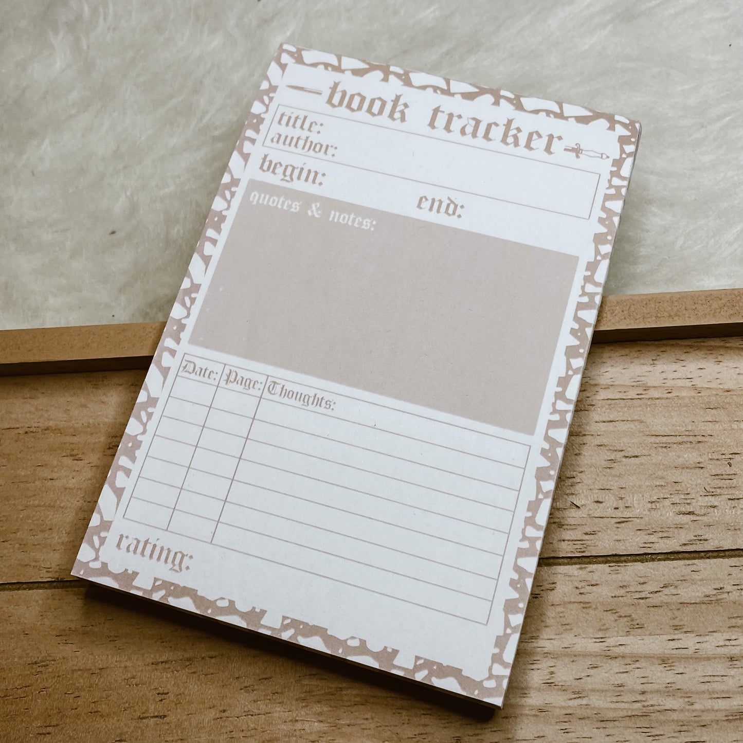 Book Tracker Notepad