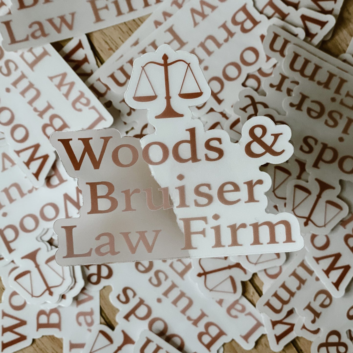 Woods & Bruiser Law Firm Sticker